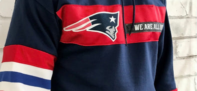 Upcycled Patriots gear gives overstocked items second life