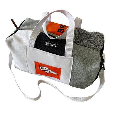 Denver Broncos Duffle Bag - Black/White/Grey