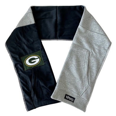 Green Bay Packers Unisex Scarf - Black/White/Grey