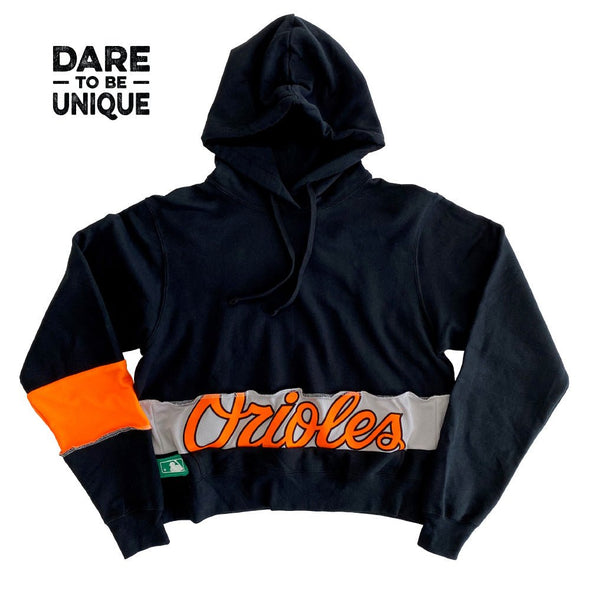 Baltimore Orioles Hooded Crop Sweatshirt
