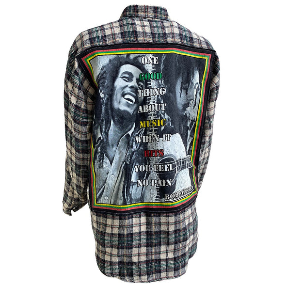 Bob Marley Unisex Flannel Shirt