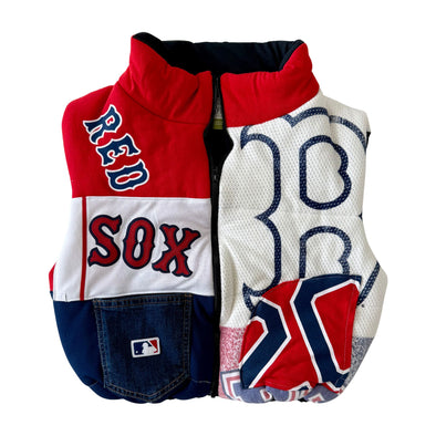 Red Sox Crop Puffer Vest
