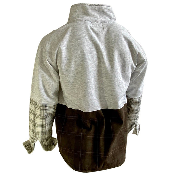 Quarter Zip Unisex Fleece/Flannel Mashup