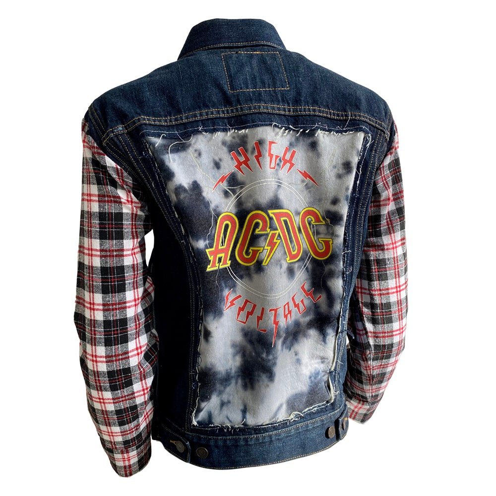 AC/DC Denim Flannel Jacket – Refried Apparel