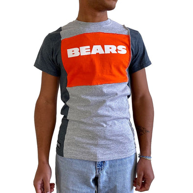 Chicago Bears Short Sleeve Split Side Tee - Black/White/Grey
