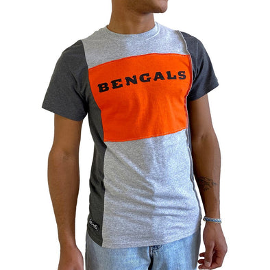 Cincinnati Bengals Short Sleeve Split Side Tee - Black/White/Grey