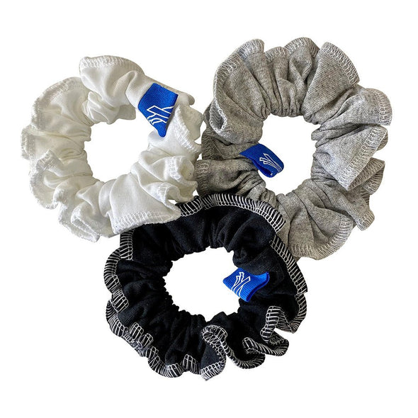 Buffalo Bills Hair Scrunchies – 3-Pack - Black/White/Grey