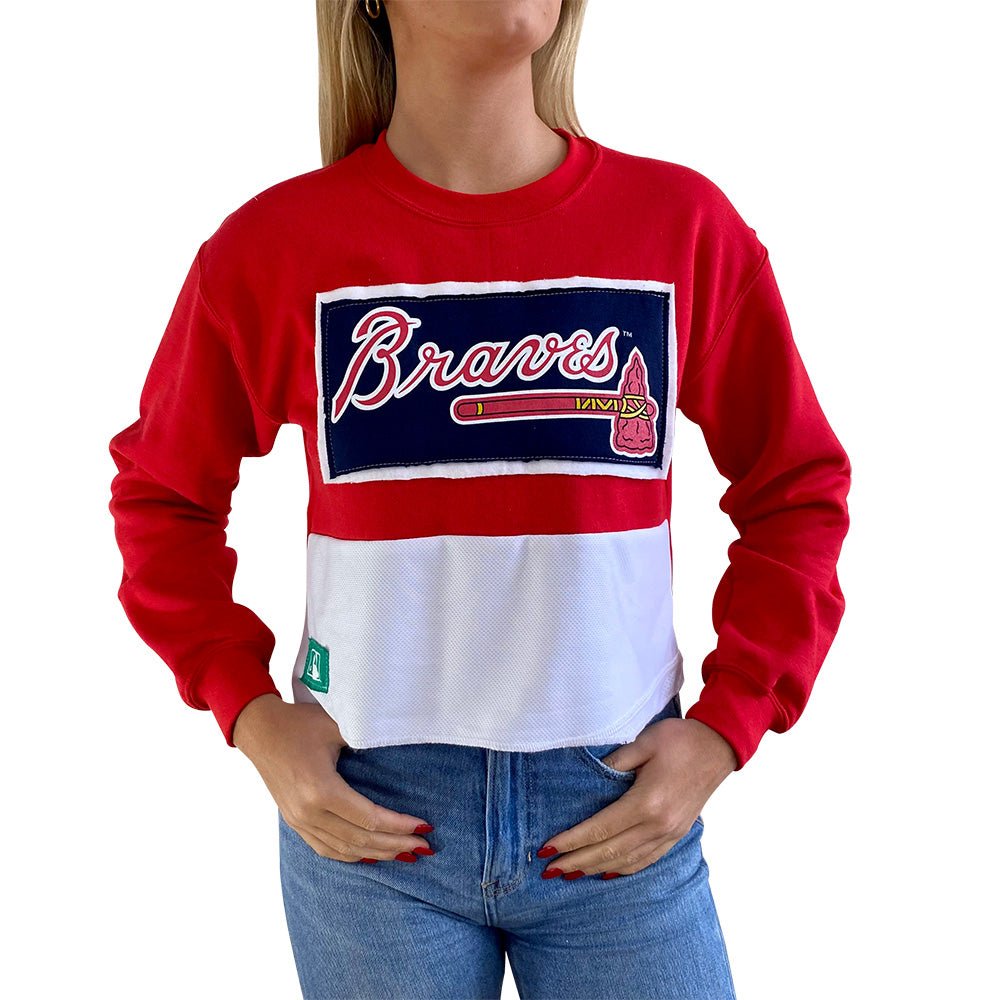 Vintage Atlanta Braves L/S Denim Shirt Button Up Size XL