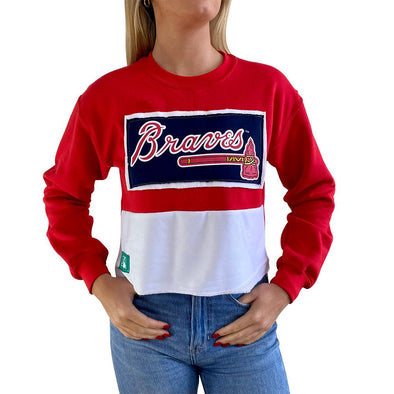 Lids Atlanta Braves Refried Apparel Women's Sustainable Fitted T-Shirt -  Navy