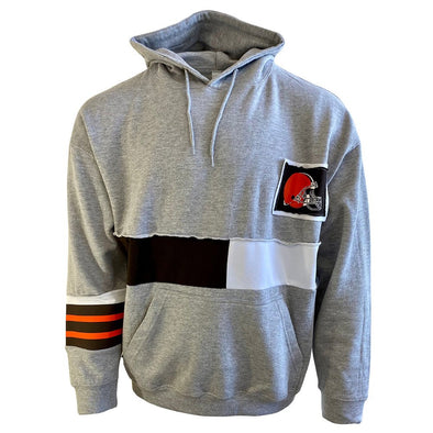 Cleveland Browns Hooded Sweatshirt - Grey/Black/White/Orange