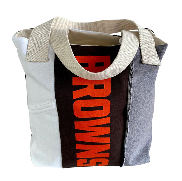 Cleveland Browns Tote Bag - Black/White/Grey