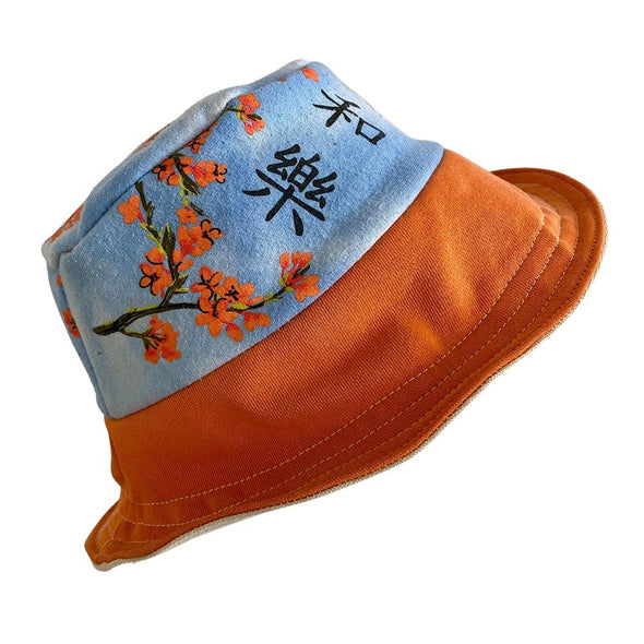 Asian Flower Bucket Hat