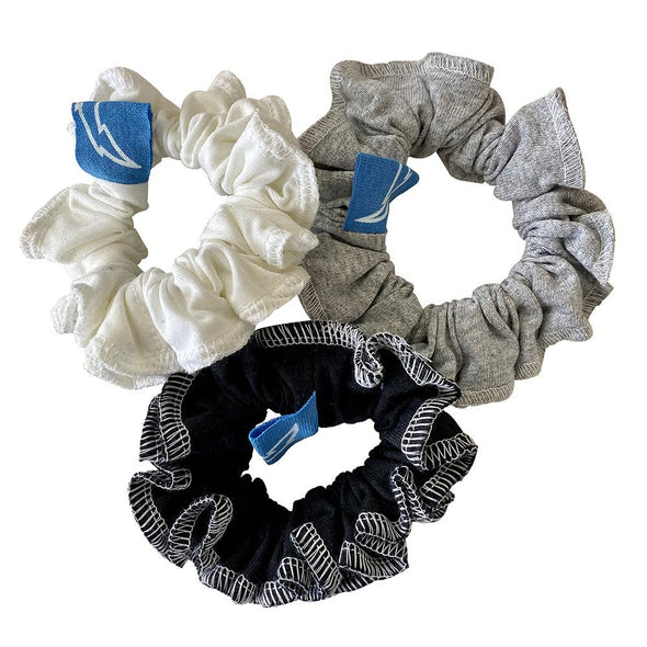 Los Angeles Chargers Hair Scrunchies – 3-Pack - Black/White/Grey