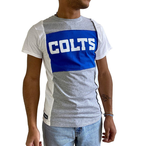 Indianapolis Colts Short Sleeve Split Side Tee - Black/White/Grey