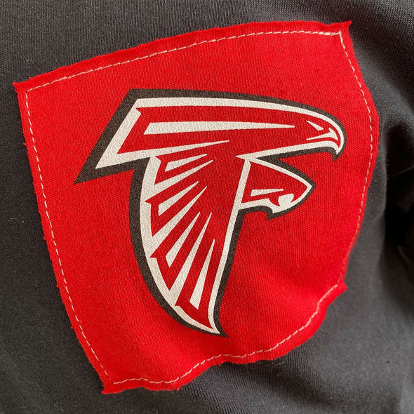 Atlanta Falcons Men’s Long Sleeve Angle Tee - Black/White/Grey
