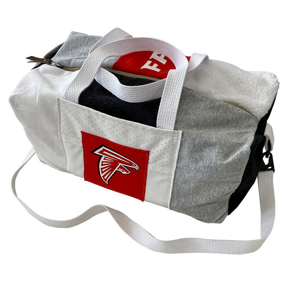 Atlanta Falcons Duffle Bag - Black/White/Grey