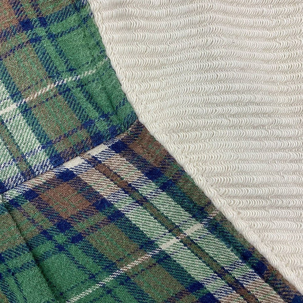 Green/Brown Unisex Flannel/Fleece Combo