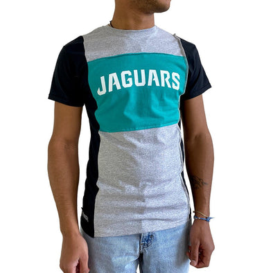 Jacksonville Jaguars Short Sleeve Split Side Tee - Black/White/Grey