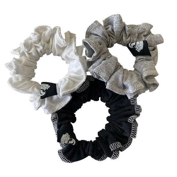 Jacksonville Jaguars Hair Scrunchies – 3-Pack - Black/White/Grey