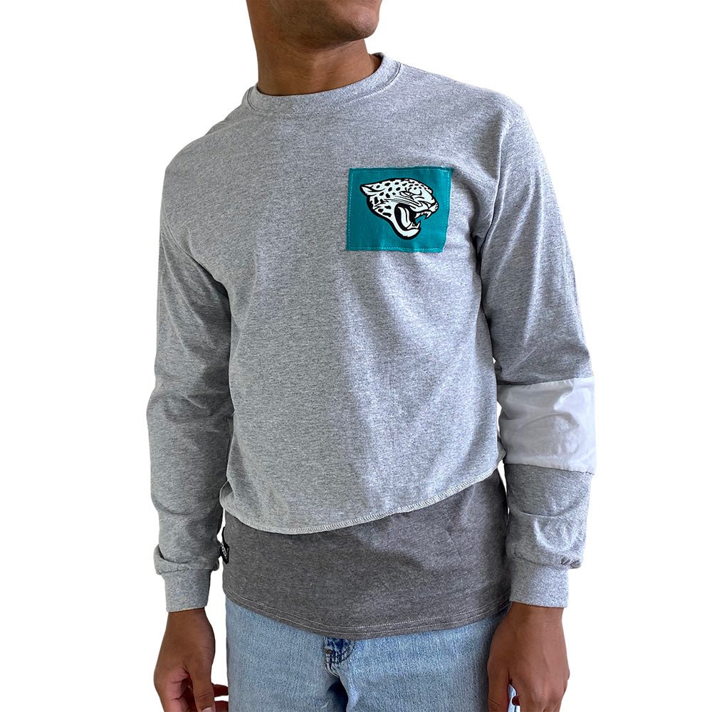 Jacksonville Jaguars Men's Long Sleeve Angle Tee - Black/White/Grey –  Refried Apparel