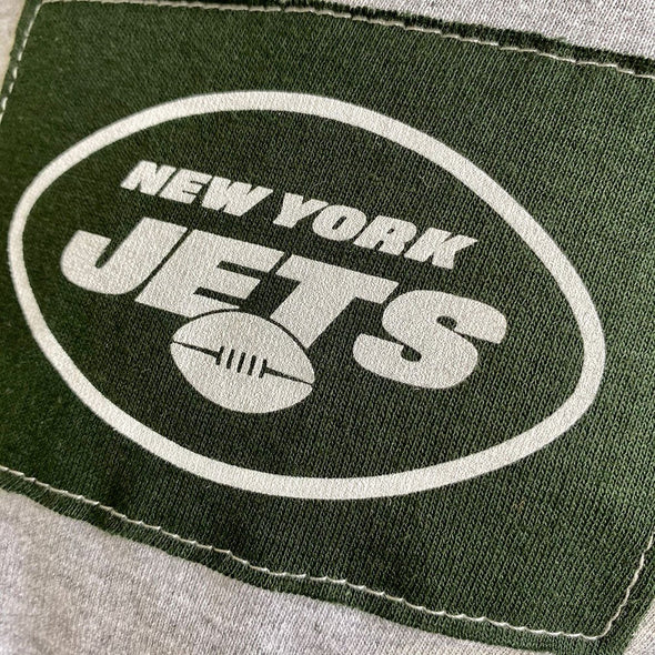New York Jets Men’s Long Sleeve Angle Tee - Black/White/Grey