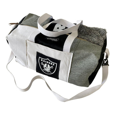Las Vegas Raiders Duffle Bag - Black/White/Grey