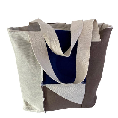 Brown/Blue Tote Bag
