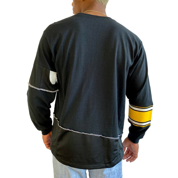 Pittsburgh Steelers Long Sleeve Split Angle Tee