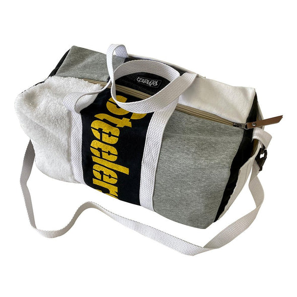 Pittsburgh Steelers Duffle Bag - Black/White/Grey