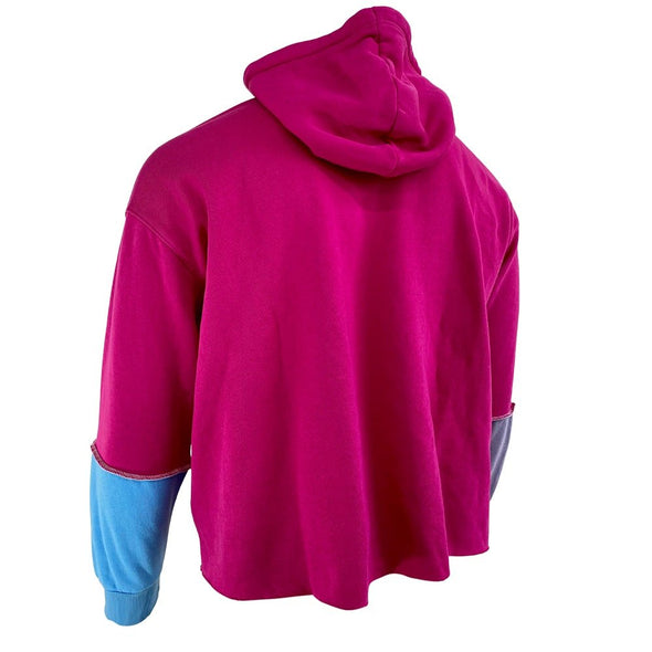 Champion Pink with Patches Unisex Hooded Sweatshirt
