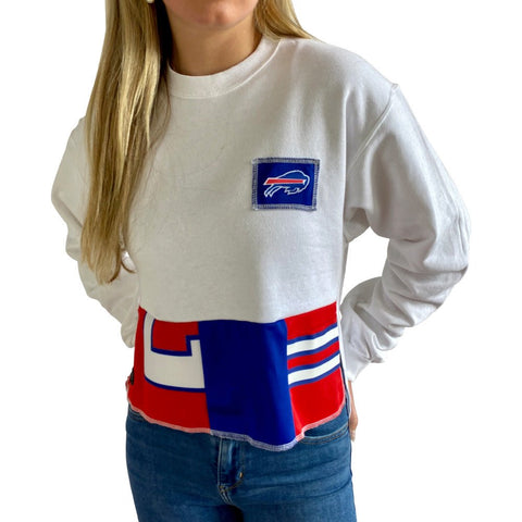 Buffalo Bills Hooded Crop Sweatshirt – Refried Apparel