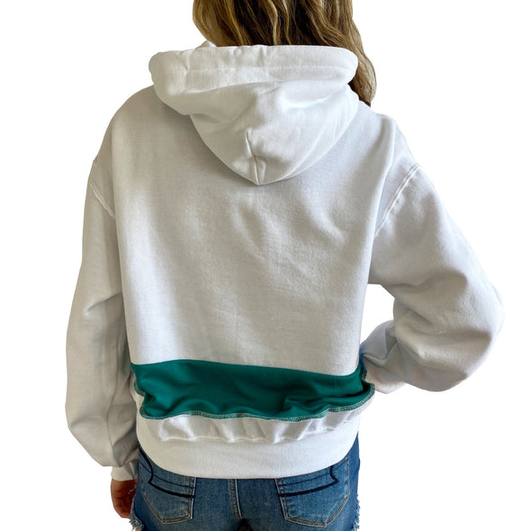 Seattle Mariners Hooded Crop Sweatshirt