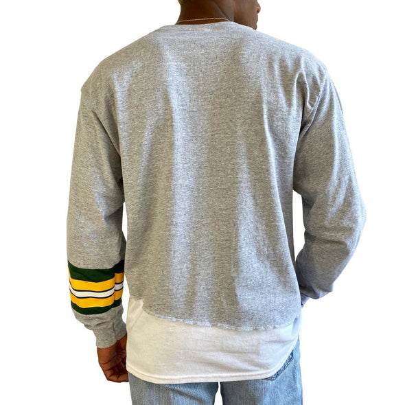 Green Bay Packers Long Sleeve Split Angle Tee