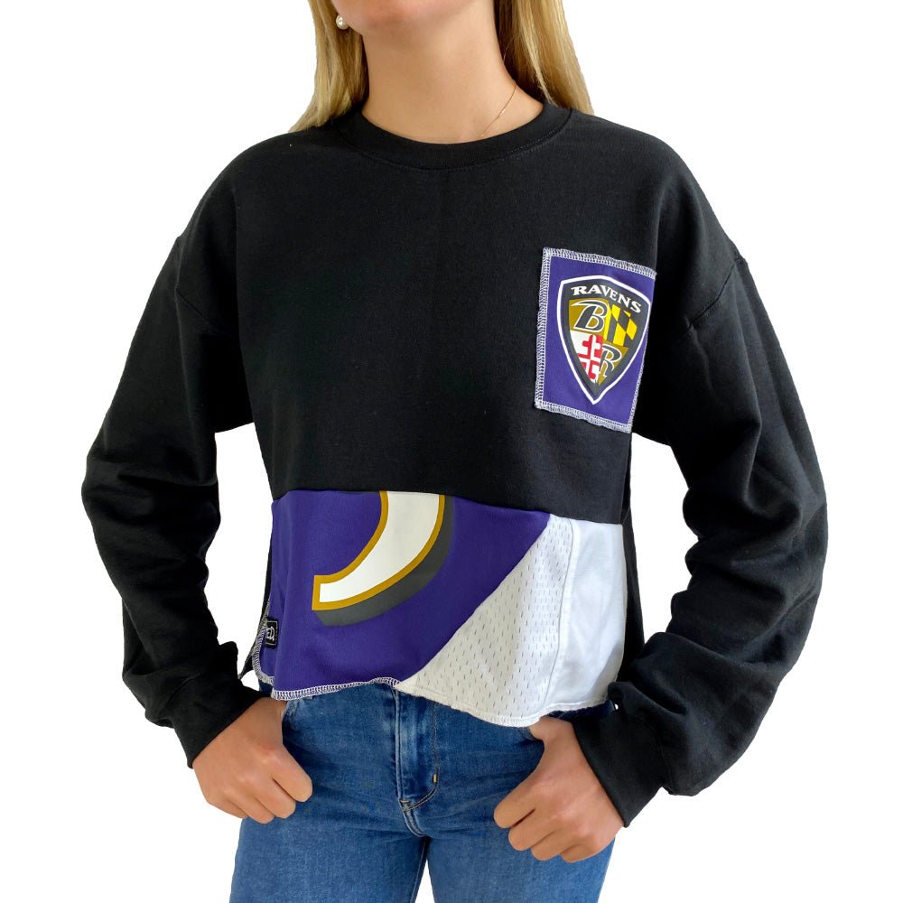 Baltimore Ravens Crew Crop Sweatshirt – Refried Apparel