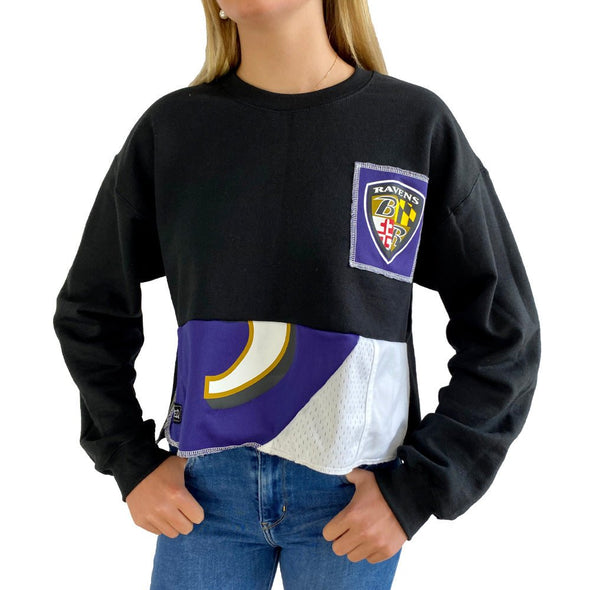 Baltimore Ravens Crew Crop Sweatshirt