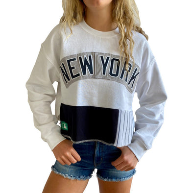 New York Yankees Crew Crop Sweatshirt